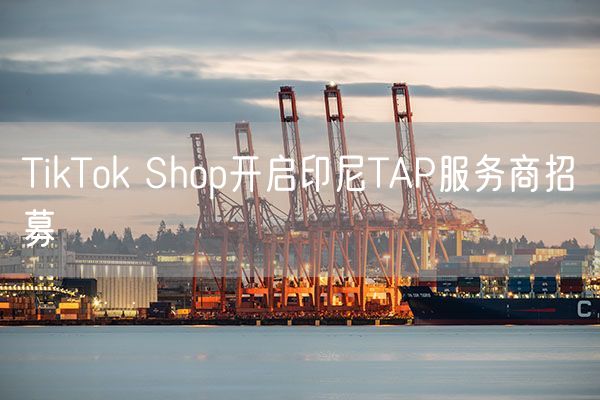 TikTok Shop开启印尼TAP服务商招募