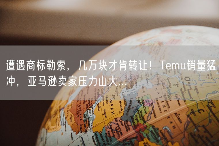 遭遇商标勒索，几万块才肯转让！Temu销量猛冲，亚马逊卖家压力山大...