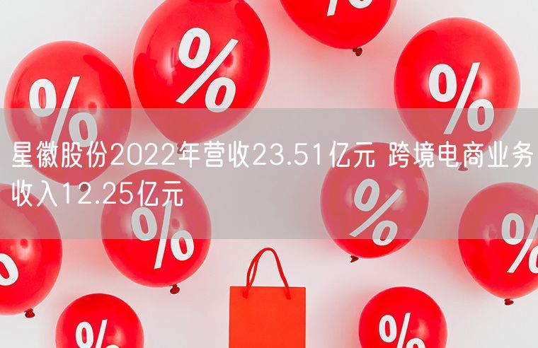 星徽股份2022年营收23.51亿元 跨境电商业务收入12.25亿元