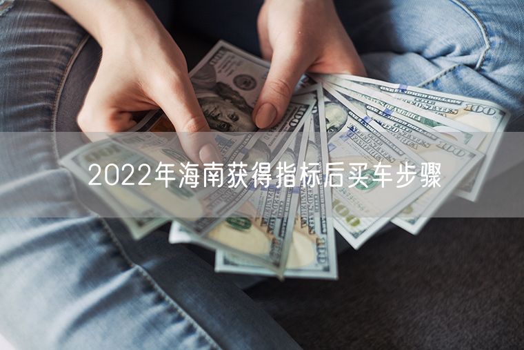 2022年海南获得指标后买车步骤