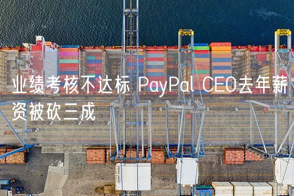 业绩考核不达标 PayPal CEO去年薪资被砍三成