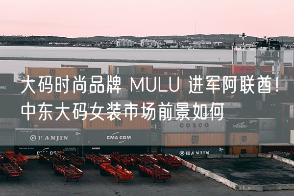  大码时尚品牌 MULU 进军阿联酋！中东大码女装市场前景如何             