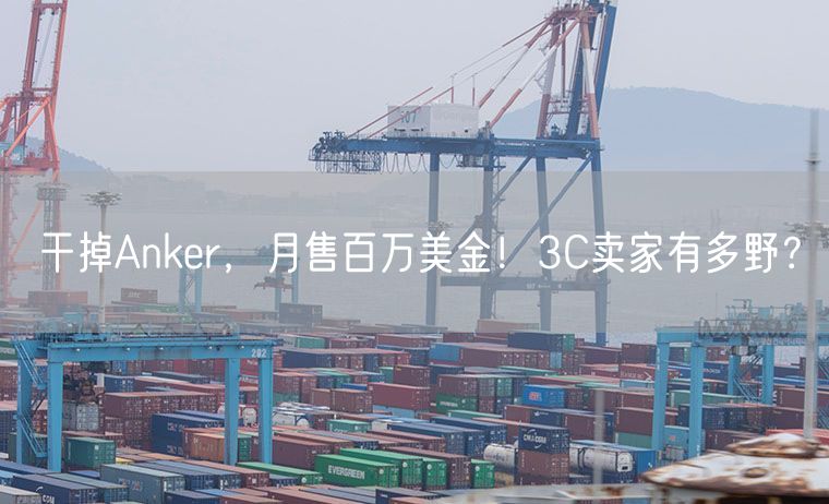 干掉Anker，月售百万美金！3C卖家有多野？