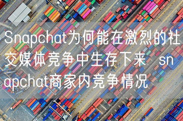 Snapchat为何能在激烈的社交媒体竞争中生存下来  snapchat商家内竞争情况