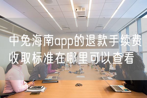 中免海南app的退款手续费收取标准在哪里可以查看