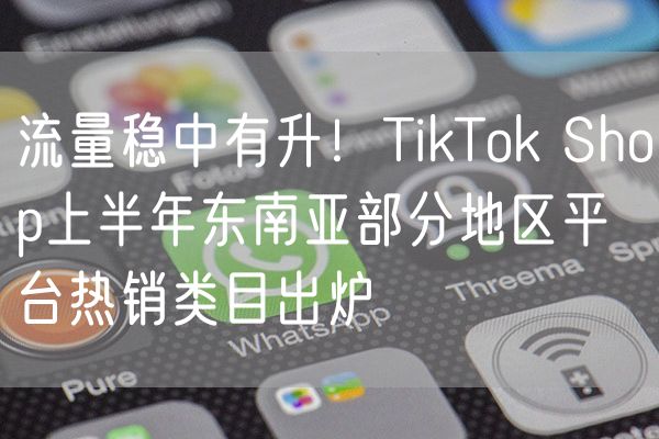 流量稳中有升！TikTok Shop上半年东南亚部分地区平台热销类目出炉