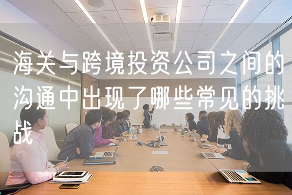 海关与跨境投资公司之间的沟通中出现了哪些常见的挑战