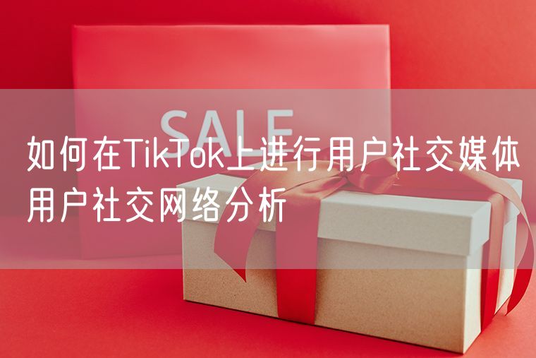 如何在TikTok上进行用户社交媒体用户社交网络分析