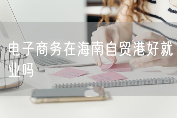 电子商务在海南自贸港好就业吗