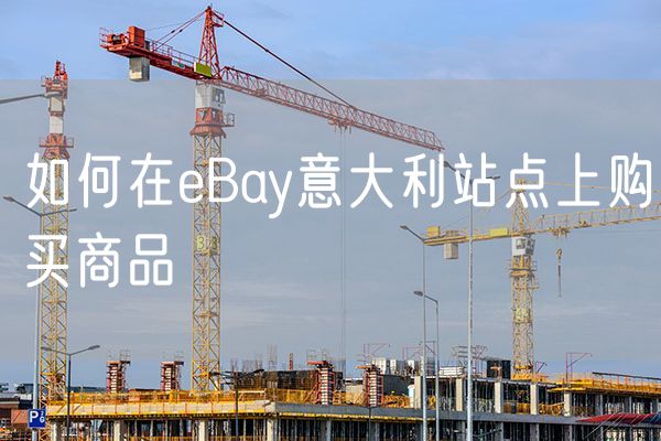 如何在eBay意大利站点上购买商品