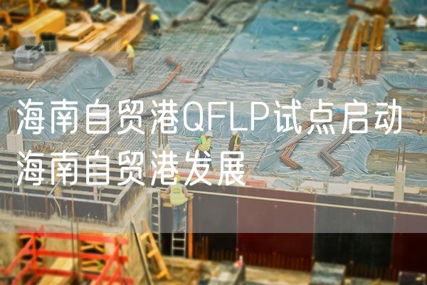 海南自贸港QFLP试点启动 海南自贸港发展