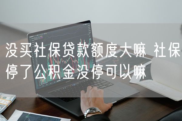 没买社保贷款额度大嘛 社保停了公积金没停可以嘛